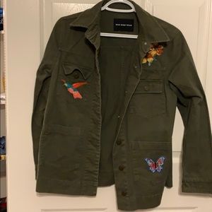 WHO WHAT WEAR green jacket